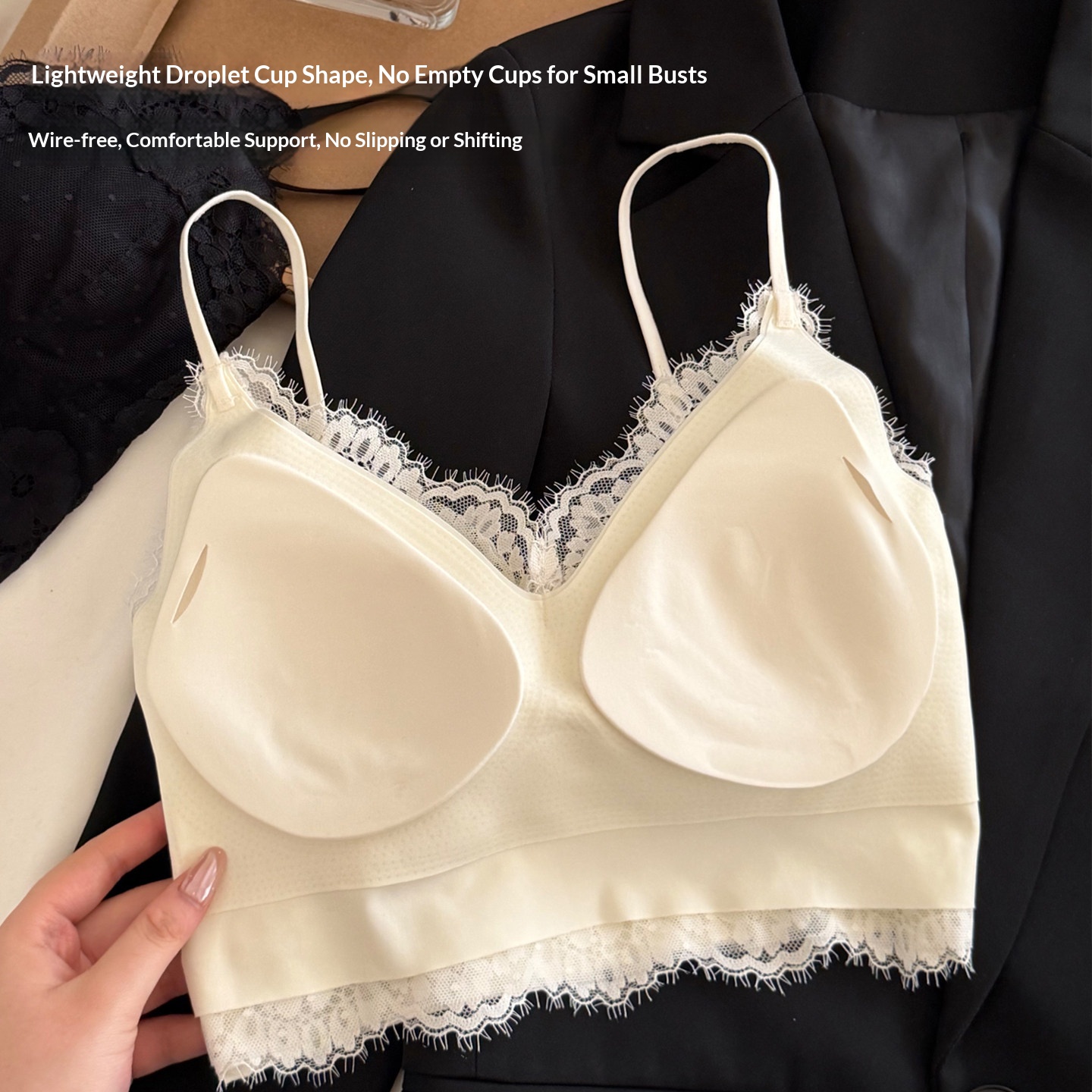 New French Lace Bra, Thin Styl - T Shirt Bra Seamless recension och pris