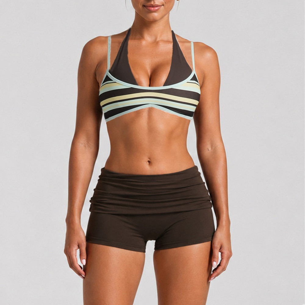 Pad Women Block Dot Halter Dou - Sports Bra Racerback recension och pris