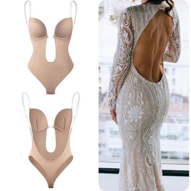 Anti Slip Glue Backless Body S - Plunge Bra Push Up recension och pris